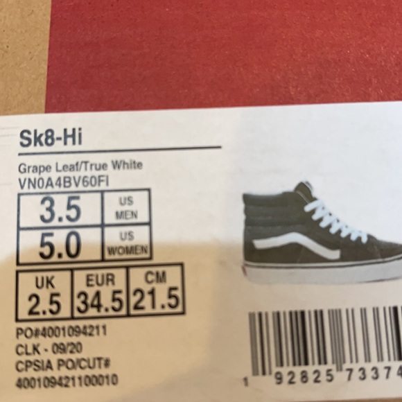 VANS SK8-HI Grape Leaf/True White WMNS - Picture 15 of 15